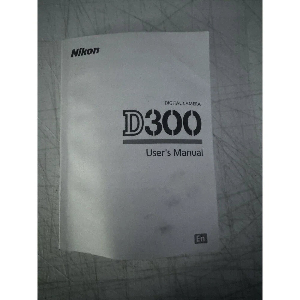 Nikon D300 Digital Camera Genuine User's Manual / Instruction Guide In English